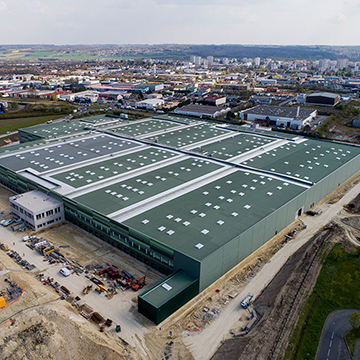 L'entrepôt Lidl à Meaux